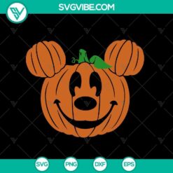 Halloween, Mickey SVG, SVG Files, Mickey Smile Pumpkin Halloween SVG, Mickey 21