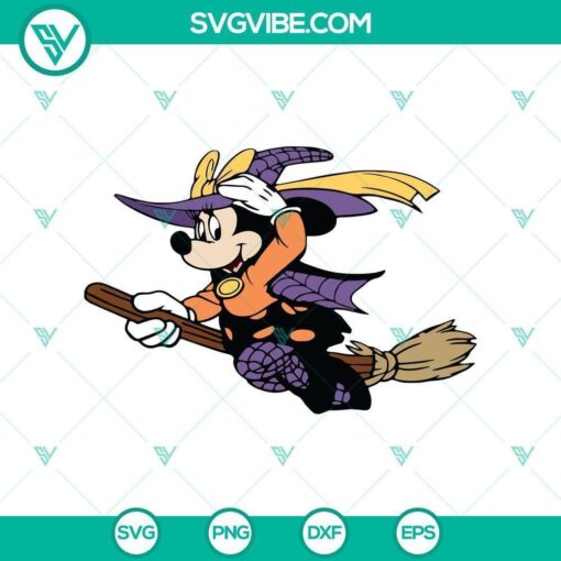 mickey witch fly svg disney halloween svg mickey and minnie svg