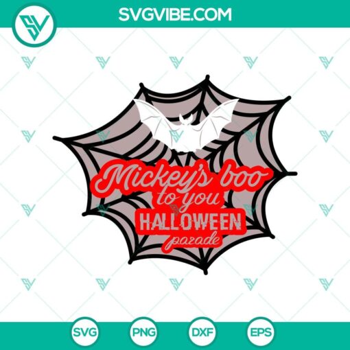 mickey8217s boo to you halloween parade svg halloween svg bat svg spider web svg