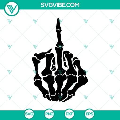 middle finger skeleton svg halloween svg horror svg