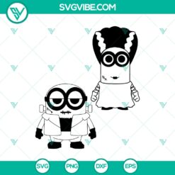 Halloween, Minions SVG, SVG Files, Minions Frankenstein SVG, Minions Halloween 2