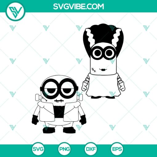 minions frankenstein svg minions halloween svg happy halloween svg