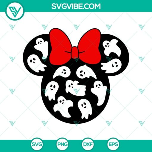 minnie head boo svg halloween svg scary svg oct 31 svg