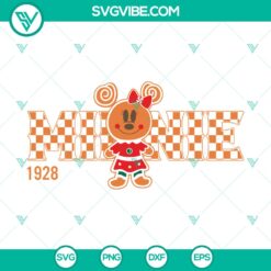 Minnie Mouse Christmas Gingerbread SVG