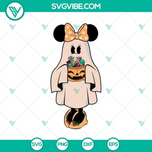 minnie mouse ghost halloween svg dxf eps png cut files