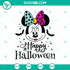 Halloween, SVG Files, Walt Disney SVG, Minnie Mouse Happy Halloween SVG, Disney 3