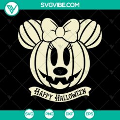 Halloween, SVG Files, Walt Disney SVG, Minnie Mouse Pumpkin SVG, Happy 9