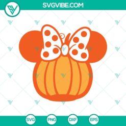 Halloween, SVG Files, Walt Disney SVG, Minnie Pumpkin Halloween SVG, Disney 4