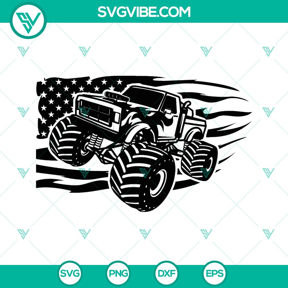 mockup-103265850.jpg US Monster Truck Clipart and SVG Bundle - Instant Download with a variety of monster truck designs for digital use.