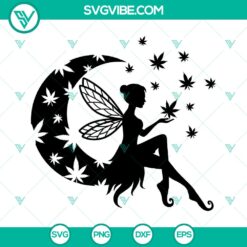 Weed Fairy SVG | Cannabis Marijuana Fairy Clipart Cutting Files