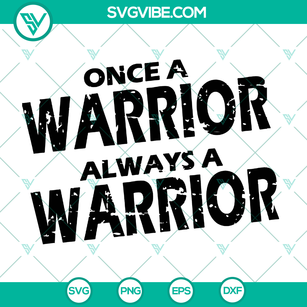 mockup-109258400.jpg Once A Warrior High School Mascot SVG design, perfect for school spirit projects. Compatible cut files for crafting.