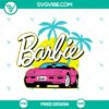 Barbie Malibu SVG Cut File featuring Free Beach Vibes Design perfect for crafting and DIY projects.