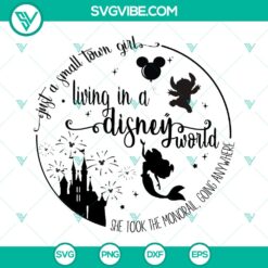Small Town Girl Disney World SVG PNG Cut Files - Instant Download