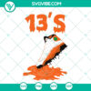 Air Jordan 13 Orange Paint Retro Vintage Sport Lovers SVG - Ideal for Cricut - Instant Download - Great Gift Idea.
