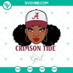 Crimson Tide Alabama SVG: Alabama Crimson Tide Logo Girl Design