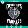 Cowboys and Yankees DNA Sport themed SVG bundle for instant download, with sports elements in design. Great for sports fans.