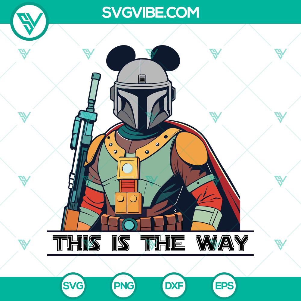 mockup-140183327.jpg Mandalorian "This Is The Way" SVG DXF EPS PNG Cut Files for crafting and DIY projects.