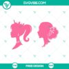 Barbie Style SVG Cut File featuring a free fashion-forward design perfect for crafts and DIY projects.