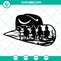 Cowboy Hat SVG Cut File - Western Cowboy Design for Cricut