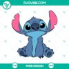 Cute cartoon character SVG cut file, stitch free design for crafts.