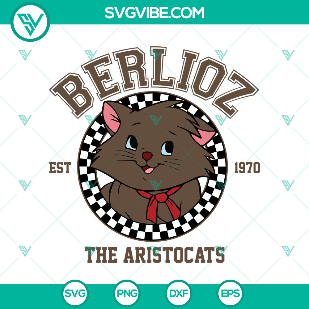 mockup-151874851.jpg Disney Berlioz from The Aristocats design in SVG, DXF, EPS, PNG formats. Vintage style from 1970.