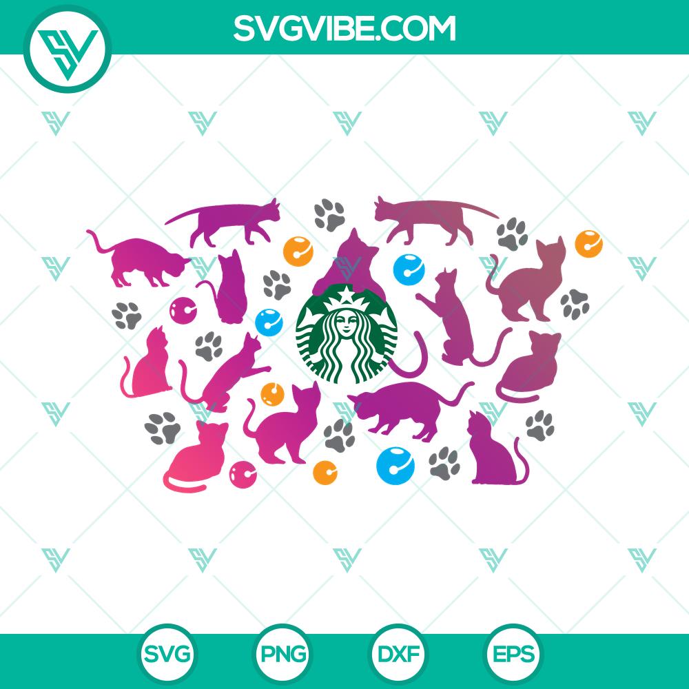 mockup-154643113.jpg Cat Mom Starbucks Cup SVG for Cricut - Venti Cup Wrap Design perfect for crafting projects, featuring cute cat graphics and text.