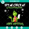 Funny Grinch Christmas PNG paper holder design with "Let Me Check My Giveashitometer" text. Instant download for holiday decor.