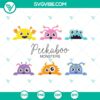 Funny Peekaboo Little Monster Clipart - Colorful and Playful Monster Art for Kids, Perfect for Crafts and Decor
