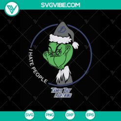 Tampa Bay Lightning NHL Logo Grinch Svg - Instant Download