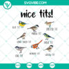 Funny Birds SVG Collection: Nice Tits and Great Tit bird designs for enthusiasts. Perfect gift. Instant download.