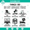 Spare Time Mountain Bike Cyclopath Biker design for digital download and print featuring a biker on a trail.
