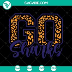 Go Sharks Football Mama SVG Bundle - Cheerleader Iron On - Instant Download