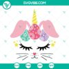 Bunny Unicorn Easter SVG Bundle - Clipart & Cut Files for crafts and projects, featuring whimsical bunny unicorn designs.