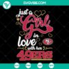 San Francisco 49ers SVG logo design for a passionate fan girl.