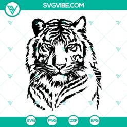 Tiger Stencil SVG Cut File - Animals Silhouette for Cricut
