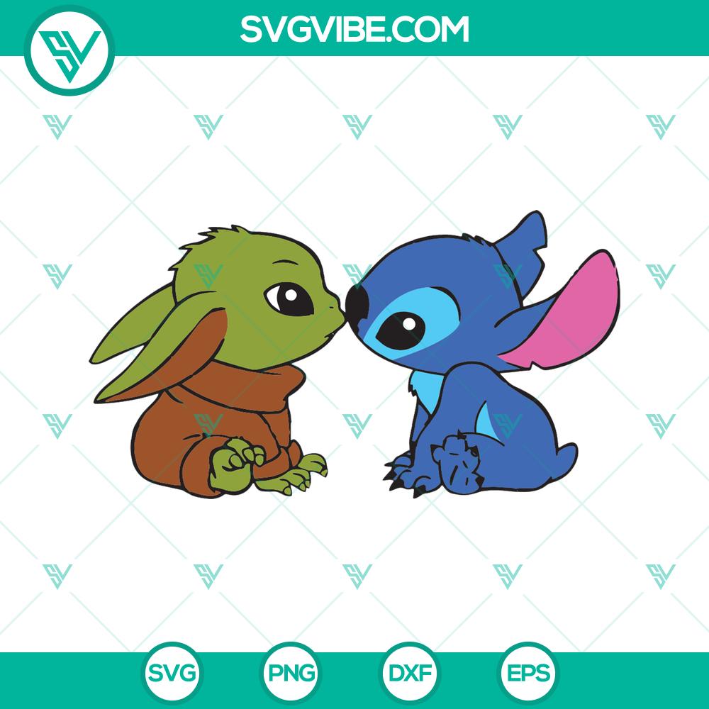 mockup-172152683.jpg Stitch and Baby Yoda SVG Bundle - Ideal for Disney fans. Adorable design for Yoda lovers. Best for custom shirts. Download now.
