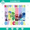 100 Days of School Cartoon Friends Emotions SVG Cut Files, featuring cute characters showing various happy and excited expressions. Perfect for school-themed projects.