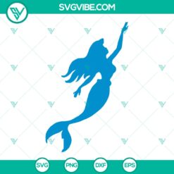 Mermaid Silhouette Clipart and SVG Files for Cricut | Instant Download