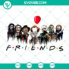 Friends horror thriller logo SVG printable t-shirt design with spooky theme, perfect for instant download.