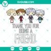 Golden Girls TV Show "Thank You For Being A Friend" best friends quotes SVG design, instant download for fans.