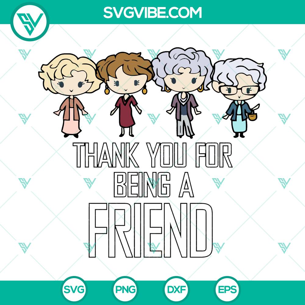 mockup-178768312.jpg Golden Girls TV Show "Thank You For Being A Friend" best friends quotes SVG design, instant download for fans.