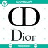 Dior logo SVG cut file for free download, featuring an elegant fashion design suitable for couture projects.