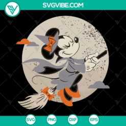 Disney Minnie Mouse Flying Witch Halloween Costume SVG Files - Instant Download