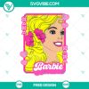 Barbie Heart XOXO SVG cut file with cute free love design, perfect for Valentine's Day crafts and projects.