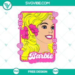 Barbie Heart XOXO SVG cut file with cute free love design, perfect for Valentine's Day crafts and projects.