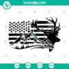 Deer hunting mountain distressed USA flag 4th of July SVG pack with commercial use cut files for Cricut and Silhouette.