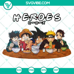 Heroes T O X Png Bundle: Luffy, Soguku, Naruto Characters, Animal Png &ndash; Instant Download