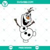 Free Frozen Olaf SVG Cut File - Adorable snowman design for crafts, perfect for holidays and winter projects.