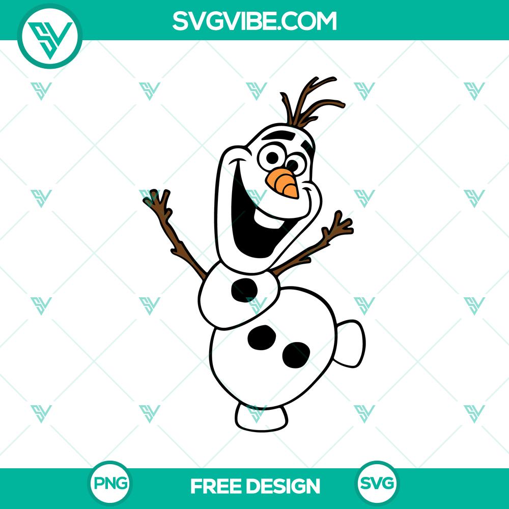 Frozen Olaf SVG Cut File – Free Cute Snowman Design Free Frozen Olaf SVG Cut File - Adorable snowman design for crafts, perfect for holidays and winter projects.