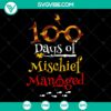 100 Days Of Mischief Managed SVG design inspired by Harry Potter, perfect for crafting. Instant download cut files.